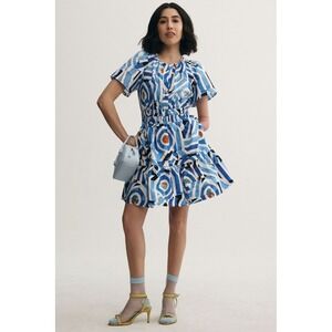 Anthropologie The Adaptive Somerset Poplin Dress: Mini Edition Size 1X Blue